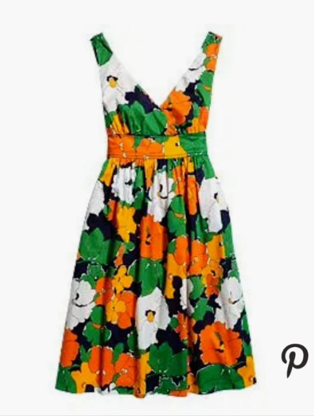 Liz Claiborne Sleeveless Floral V-Neck Sundress